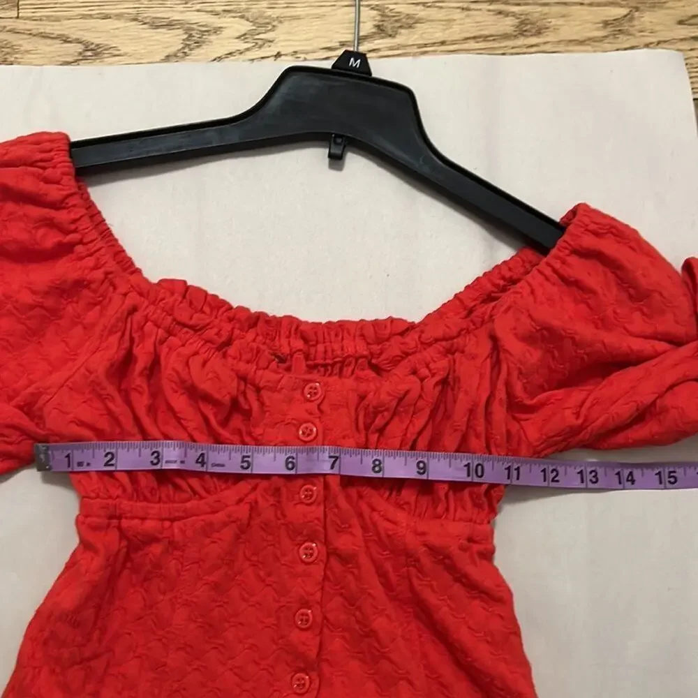 FREE PEOPLE ANTHROPOLOGIE‎ LADY BUG LONG SLEEVE SHIRT SIZE XS